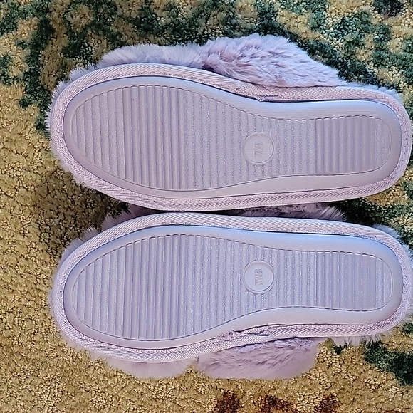 Stars Above Violet fuzzy slippers - Picture 3 of 5